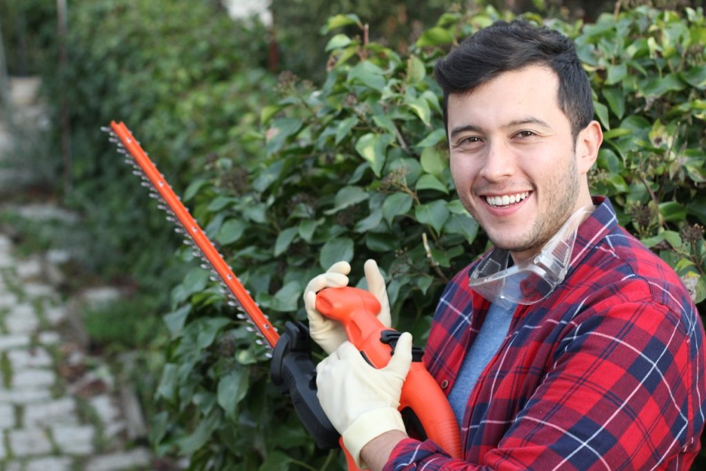 gardener smiling at work