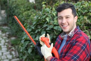 gardener smiling at work